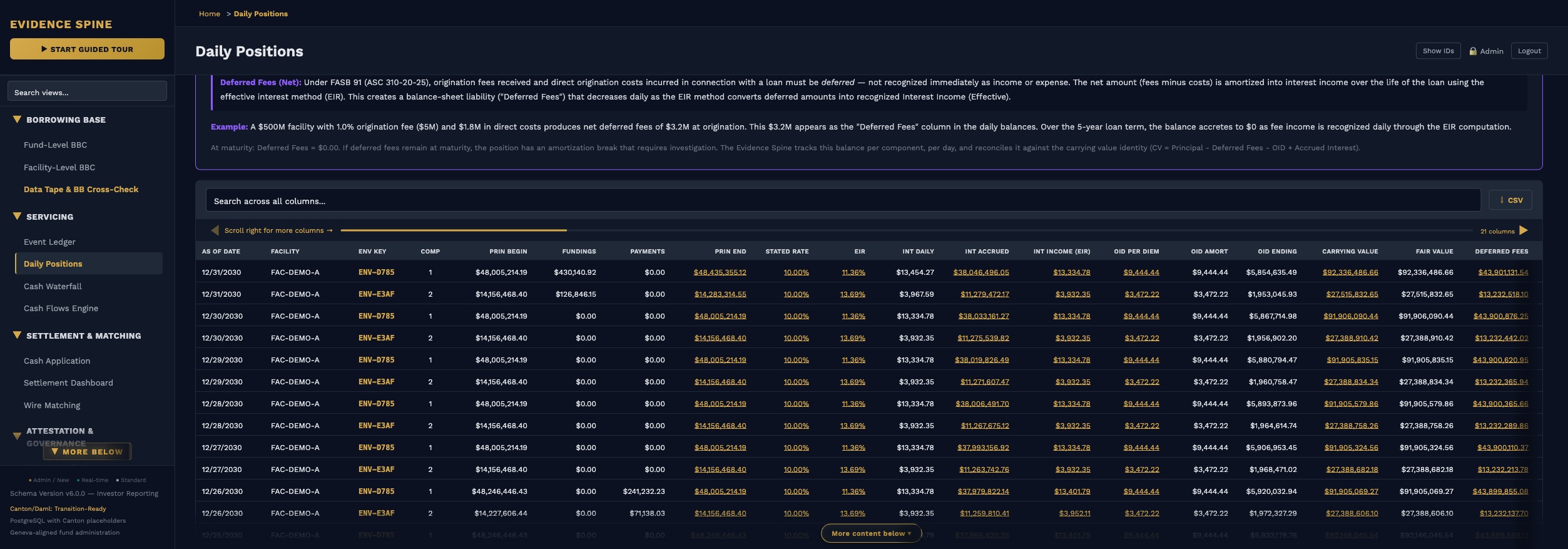 Daily Position Accounting